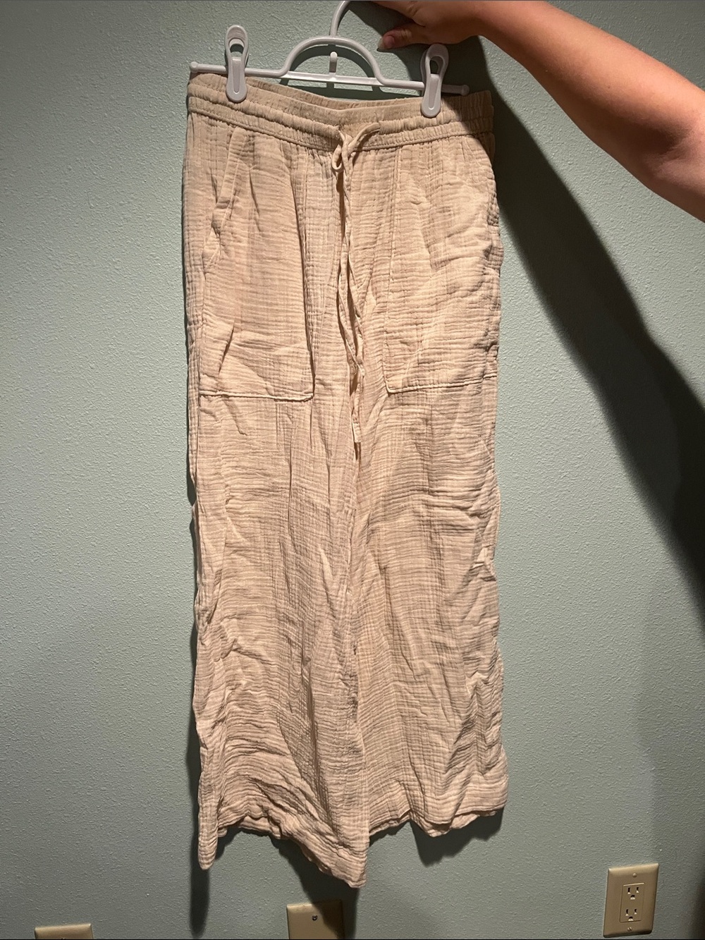 NWT Cream Linen Pants